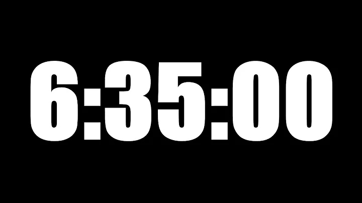 6 HOUR 35 MINUTE TIMER • 395 MINUTE COUNTDOWN TIMER ⏰ LOUD ALARM ⏰
