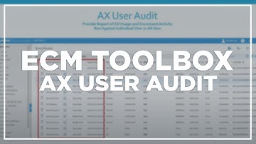 ApplicationXtender User Audit - ECM Toolbox