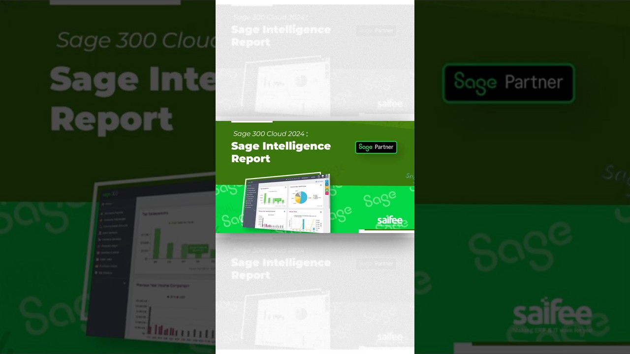 Sage 300 Cloud 2024: Sage Intelligence Reporting Introduction part 1, Sales Report