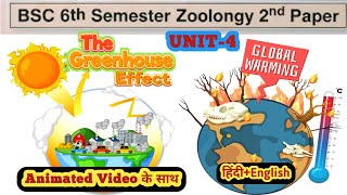 BSc 6th Semester Zoology 2nd Paper//Greenhouse Gases &amp; Global Warming//Green House effect in Hindi 