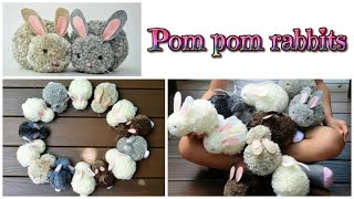 easy crafts: pom pom rabbits - stuffed bunnies DIY - Isa ❤️ screenshot 5