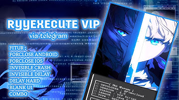 NEW RYYEXECUTE VIP | SC BUG WA GANAS VIA TELEGRAM TEBARU | ALL FITUR WORK BUG HARD TARGET AUTO CR4SH