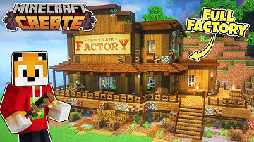 I built a CHOCOLATE FACTORY in Minecraft Create Mod