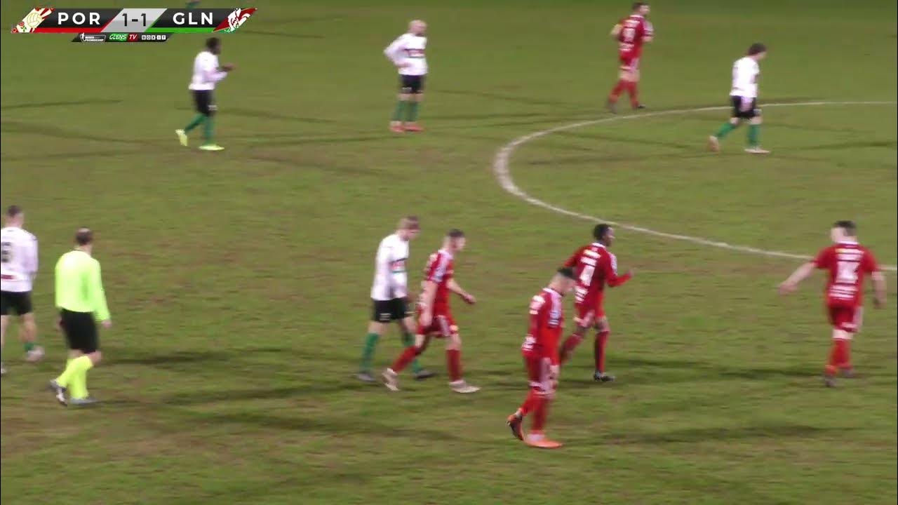 Portadown vs Glentoran 8th February 2022 [11] YouTube