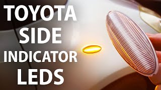 How to: Replace Toyota side indicators with LEDs (2 options)