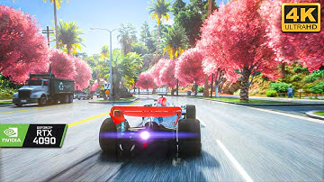 GTA 5 NEXT LEVEL GRAPHICS 2023 - UNREAL ENGINE 5 VEGETATION | RAY TRACING RTGI MODS RTX 4090 4K