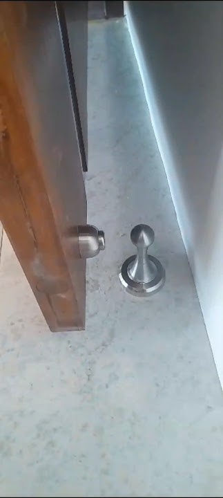 How To Install Magnetic Door Stop How to install magnetic door stopper properly #doors .#tricks #shorts