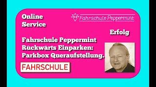 Erfolgreich in der Fahrprüfung. Einparken Rückwärts Queraufstellung. by Fahrschule Peppermint 25 views 1 year ago 2 minutes, 1 second