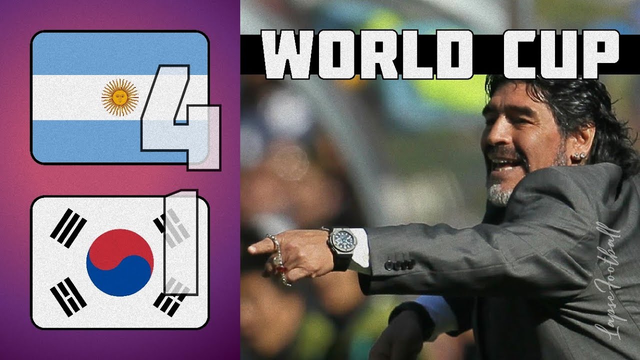 Argentina 4 - 1 Korea Republic | World Cup 2010 | Highlights
