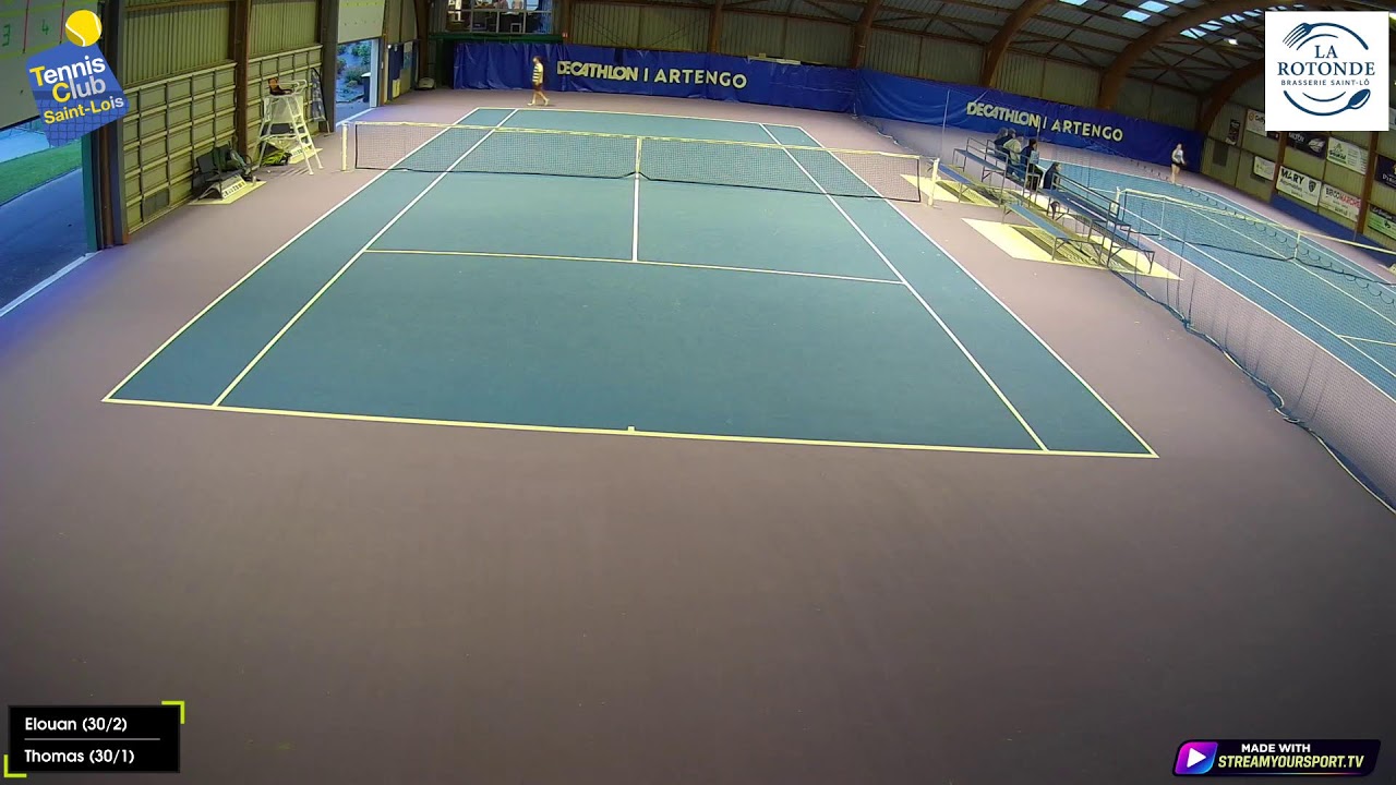 Court 1 : Elouan (30/2) 🆚 Thomas (30/1)