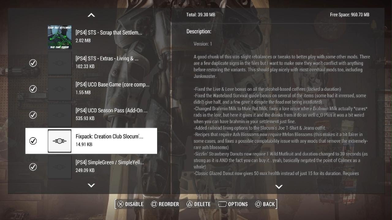 Fallout 4 PS5 Mod Load order (Updated) - YouTube