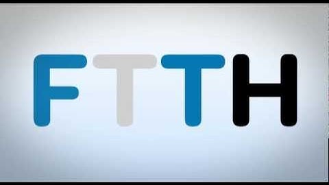 FTTH 101 - Fiber to the Home explained