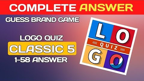 LOGO QUIZ: Guess brand game, Classic 5 | 1-58 answer #logoquiz @brainitquizzes