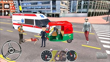 tuk tuk auto rickshaw stunt🛺-auto rickshaw simulator games!Android games 2023