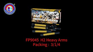 {Roman candle fireworks} double tube roman candle FP9045 H2 Heavy Arms from Fisherman