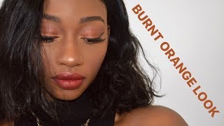 Burnt orange makeup tutorial