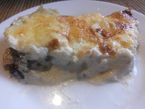 LASANHA DE BERINJELA AO MOLHO BRANCO - LOW CARB