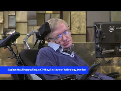 Stephen Hawking presents new theory on black holes at KTH, 2015