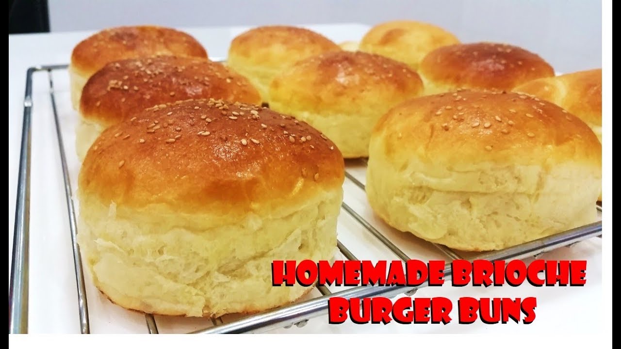 ⁣How To Make Homemade Brioche Burger Buns! (Super Soft and Fluffy!) 自制汉堡面包 (超柔软!)