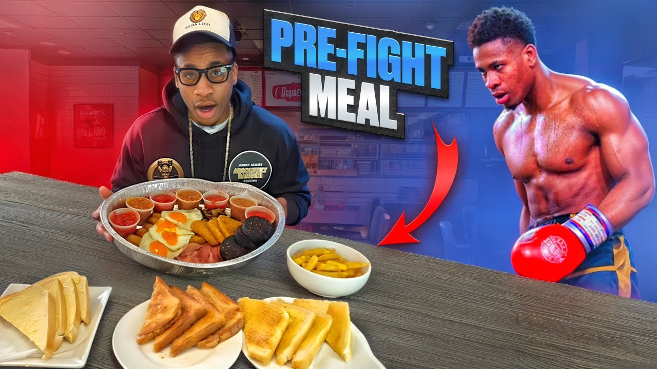 I Took On A Food Challenge BEFORE My Boxing Fight - YouTube
