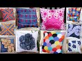 10 Cushion Making !! Jeans Handmade Things Ideas | Old Clothe Recycle Reuse