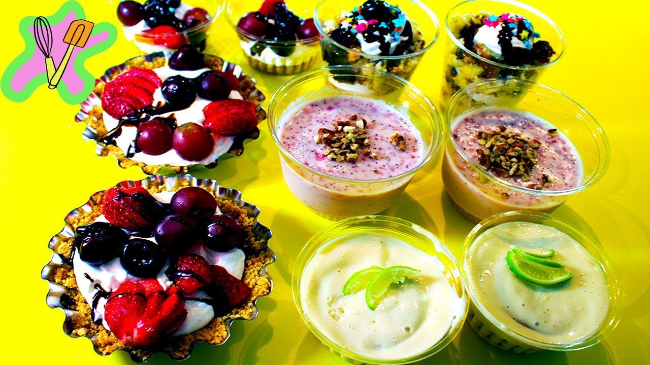 Postres SIN HORNO para vender o mesa de postres - Aprendiendo a cocinar -  YouTube