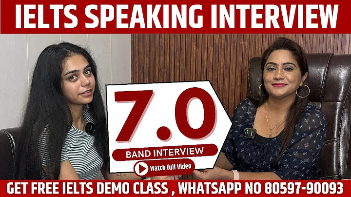 IELTS Speaking Test 7.0 Band with Feedback | 2025 | IELTS interview thumbnail