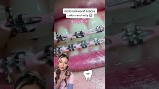 Best/Worst Braces Colors-Baby Pink on Teeth