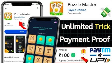 🤑 Puzzle Master | Puzzle Master App Se Paise Kaise Kamaye | Puzzle Master App Payment Proof