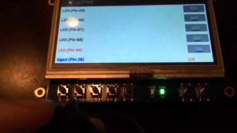 BeagleBone Black / Android 4.2 / Linux 3.8 / Touch screen 4DCAPE / Custom cape demonstration