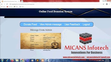 ONLINE FOOD DONATION SYSTEM PHP  PROJECT