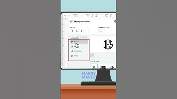 How to Make Monogram in Cricut Design Space (Tutorial Video!) #howto #maker #monogram #designspace