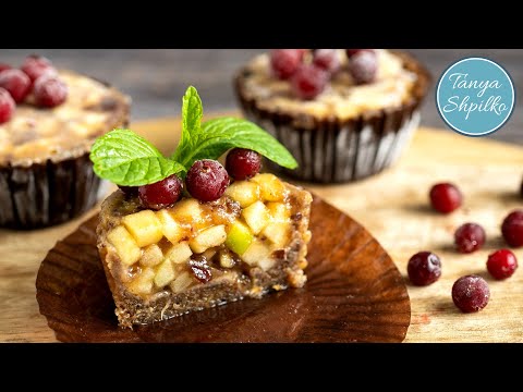 Яблочный Десерт БЕЗ выпечки | ТОЛЬКО Яблоки, Финики, Орехи! | Healthy No Bake Apple Dessert