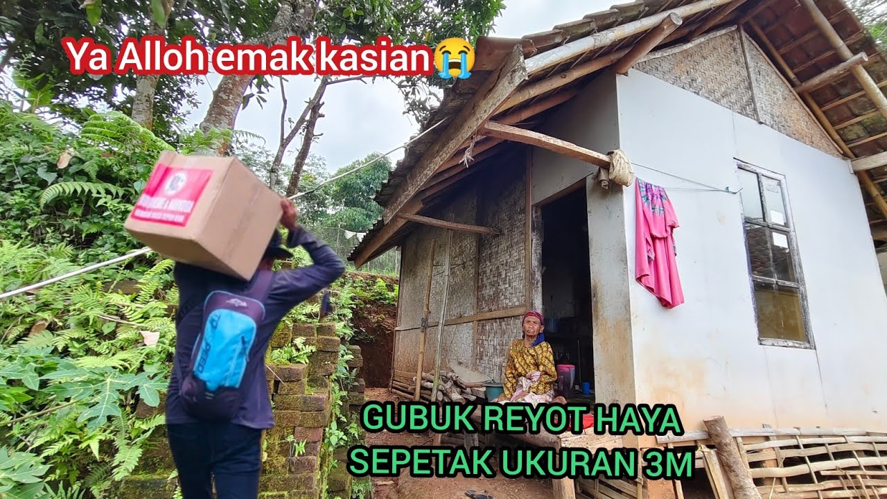 MIRIS ‼️ HIDUP SEBATANG KARA, TINGGAL DI GUBUK REYOT UKURAN CUMA 3 METER
