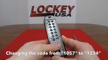 LockeyUSA How to Change Code for a 2000 or 3000 Series Lock