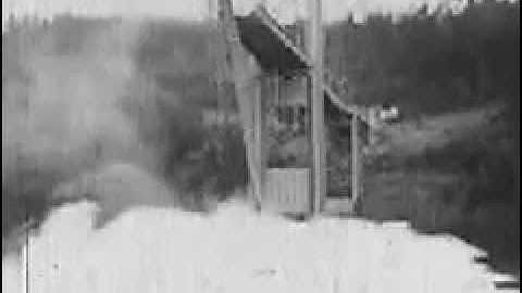 Unseen very rare 40mph wind collapse bridge