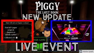 Piggy: The Lost Book LIVE HUNT OUT NOW!!! LIVE EVENT!!! - Roblox Piggy: The Lost Book NEW UPDATE