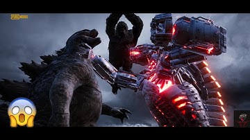 GODZILLA AND KING KONG vs MECHAGODZILLA NEW MODE | PUBG MOBILE #blackdevilgamer