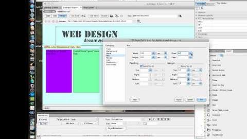 Positioning Several Div Tags Horizontally with CSS in Dreamweaver