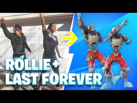 ROLLIE & LAST FOREVER EMOTE IN REAL LIFE! 100% SYNC (Fortnite Emote)