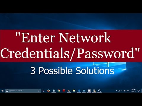 Disable ENTER NETWORK CREDENTIALS on Network Connections  Windows 10 (3 Possible Methods)