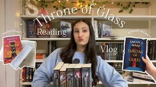 I read Throne of Glass in 3 months *spoiler free* | reading vlog + commentary ⚔️🦌🌲