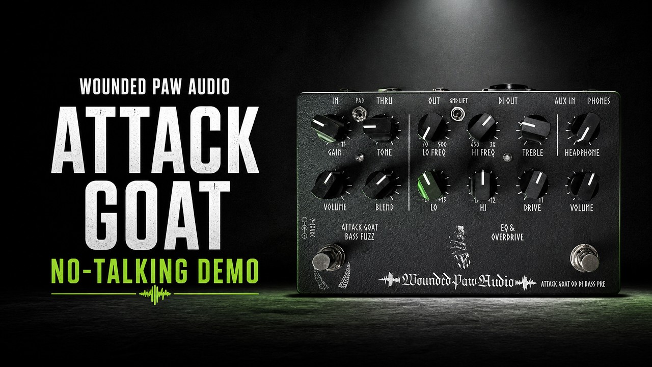 Ver Wounded Paw Audio Attack Goat Bass Preamp/DI Demo | No Talking no YouTube Ver Wounded Paw Audio Attack Goat Bass Preamp/DI Demo | No Talking no YouTube