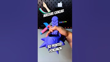 Ik heb een Gengar Flexi Articulated Pokémon in 3D geprint
