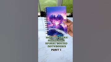 How to make handmade spiral bound notebooks. Part 1 #handmadenotebook #jourbelhandmade