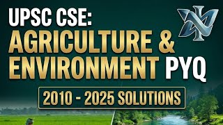 Environment and agriculture pyq upsc cse 