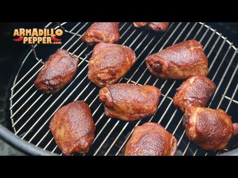 Butter-Bath Chicken Thighs (Competition Chicken) on the Pit Barrel Cooker with Jack Stack BBQ Sauce