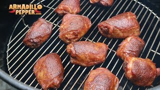 Butter-Bath Chicken Thighs (Competition Chicken) on the Pit Barrel Cooker with Jack Stack BBQ Sauce