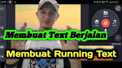 CARA MEMBUAT TEXT BERJALAN DI KINEMASTER RUNNING TEXT - TUTORIAL KINEMASTER