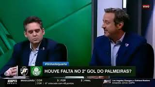 TRETA! Mauro Cezar e Gian Oddi brigam durante debate sobre favorecimento do VAR ao Palmeiras